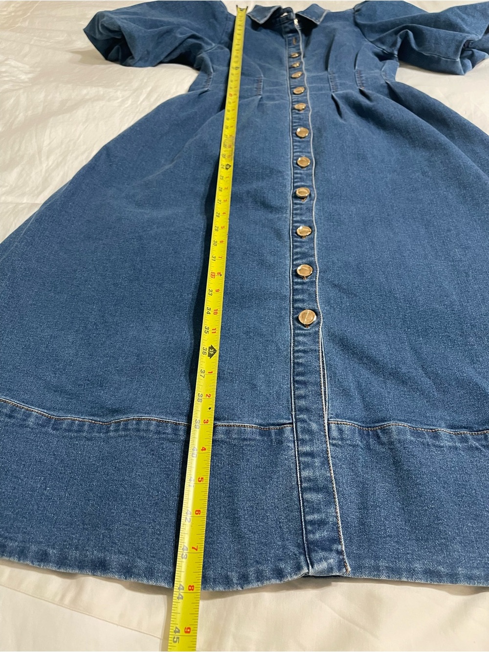 House of Harlow 1960 Edie Denim Midi Dress - Picture 12 of 14